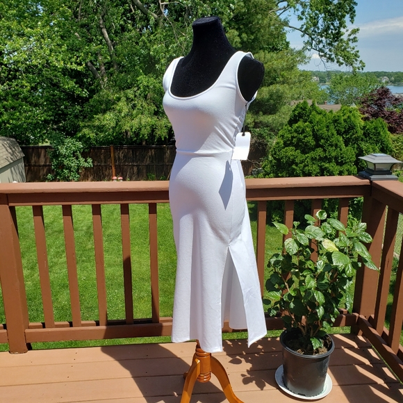 NWT LEITH Bodycon White Tank Dress Sz S - Picture 8 of 16